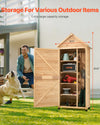 Vevor Outdoor Storage Shed Wooden Waterproof 28" x 63" with Sloping Roof New