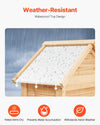 Vevor Outdoor Storage Shed Wooden Waterproof 28" x 63" with Sloping Roof New