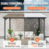 Vevor Lean-To Gazebo for Patio 10' x 10' Hard Top Pergola Aluminum Frame New