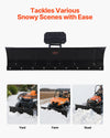 Vevor Snow Plow Kit 60" Universal Attachment Height and Angle Adjustable for UTV New