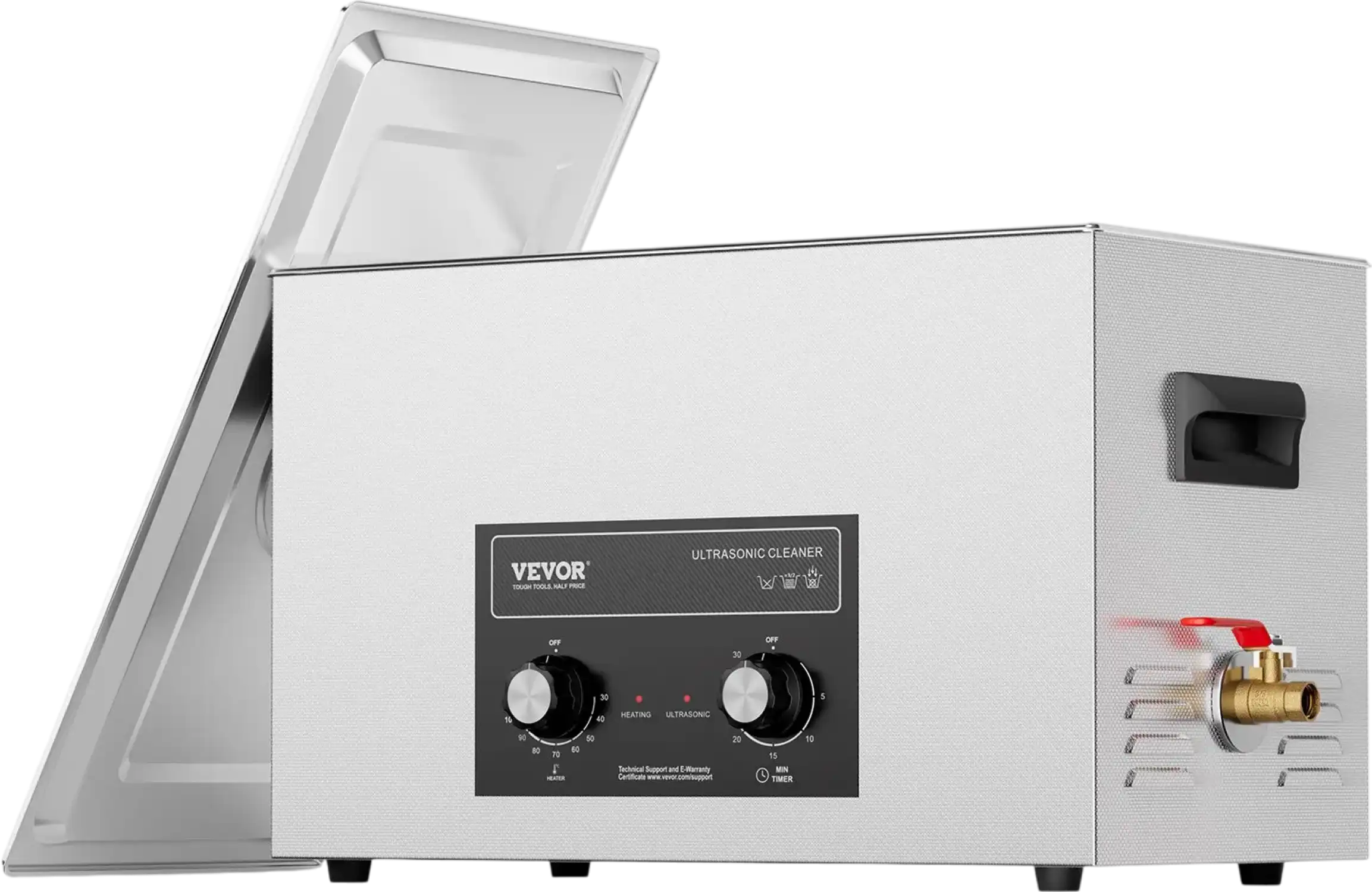 Vevor Ultrasonic Cleaner 30L with 500W Heater and Timer 40kHz 600W New