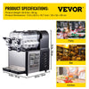 Vevor Commercial Slushy Machine 0.8 Gal. 3L Double Cylinder Frozen Drink Maker 340W New