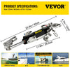 Vevor Hydraulic Outboard Steering Kit 300 HP with Helm Pump for Yamaha Honda Suzuki New