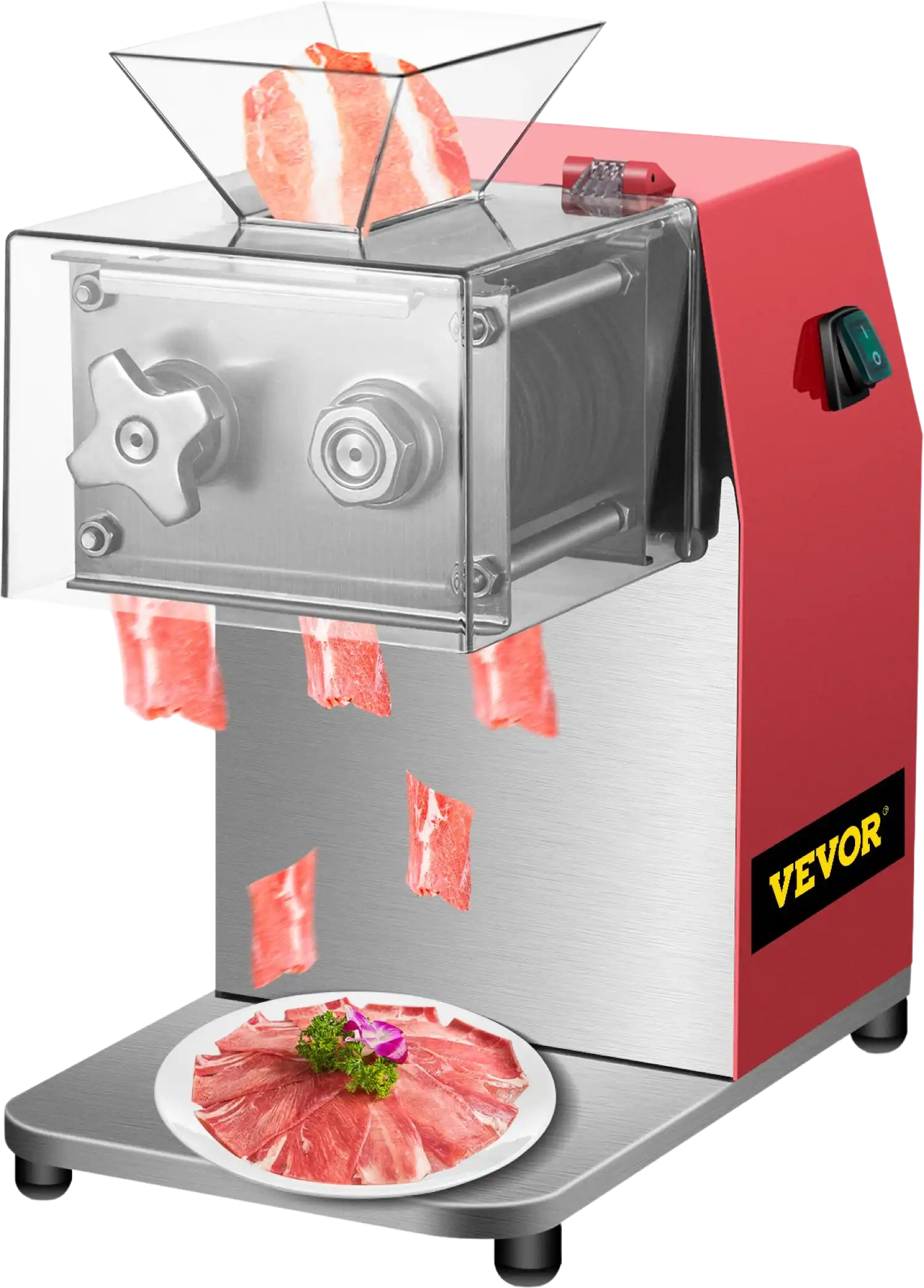 Vevor Commercial Meat Cutting Machine 550 Lbs/Hr Capacity 850W New