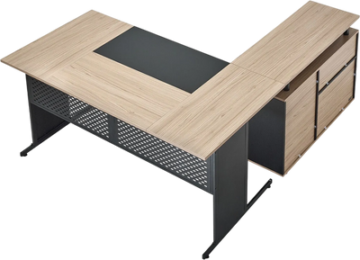 Vevor Executive Desk 63 x 39 in. L-Shaped Reversible Layout 350 lb. Capacity New