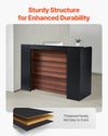 Vevor Reception Desk 62" Front Counter Table with LED Light New