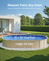 Vevor Oval Pool Liner 15' x 30' Overlap Style 54" Wall Height New