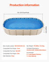 Vevor Oval Pool Liner 18' x 33' Overlap Style 52" Wall Height New