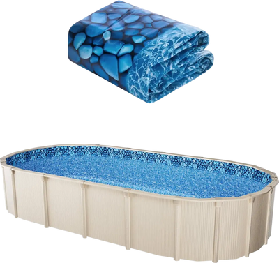 Vevor Oval Pool Liner 18' x 33' Overlap Style 52