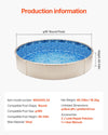 Vevor Above Ground Pool Liner 18' Round Overlap for 48"-54" Walls New