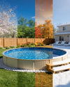 Vevor Above Ground Pool Liner 18' Round Overlap for 52" Wall Height New