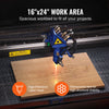 Vevor CO2 Laser Engraver 16" x 24" 60W w/ 2-Way Pass Air Assist New