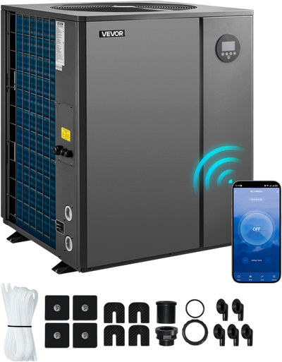 Vevor In-Ground Pool Heat Pump 88,850 BTU 22,450 Gallons with WiFi App Control New