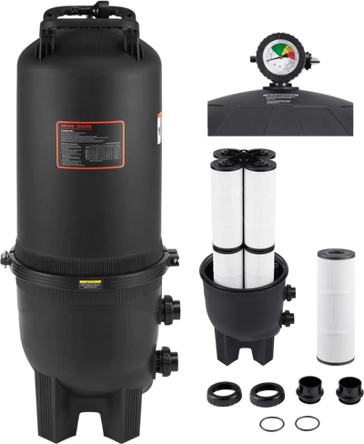 Vevor Pool Cartridge Filter High Flow 21,000 GPH Cleaning System 725 sq. ft New