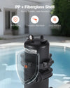 Vevor Cartridge Pool Filter with Valve 9,000 GPH Cleaning System 150 sq. ft New