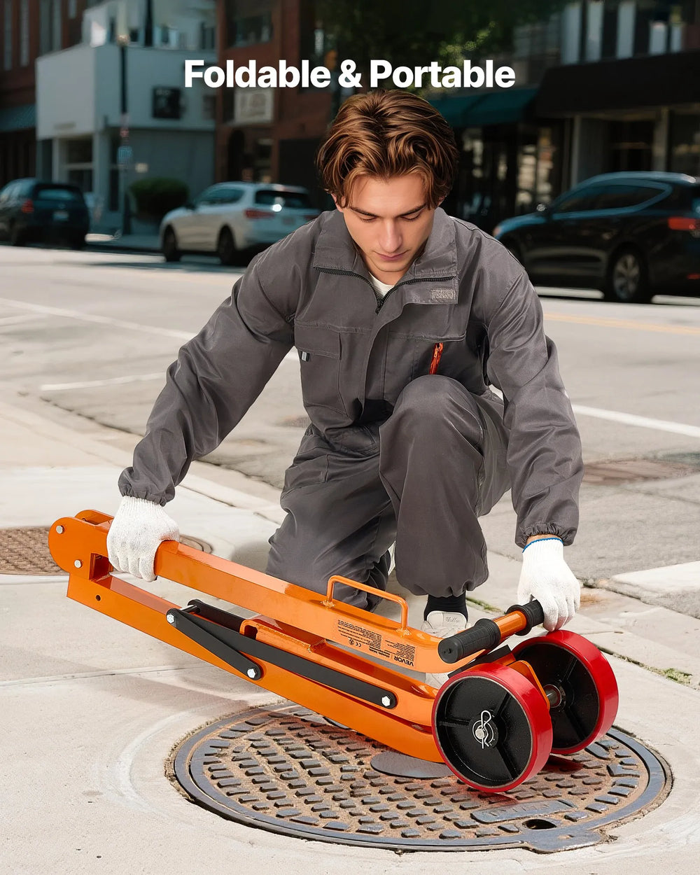Vevor Magnetic Lid Lifter Dolly 1320 lbs Capacity with Adjustable Handle New