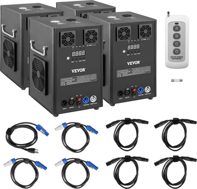 Vevor Cold Spark Machine Special Effects Machine 4PCS 700W New