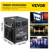 Vevor Cold Spark Machine 500W 5' to 8.2' Special Effects DMX Control 4 Units New