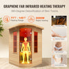 Vevor Far Infrared Wooden Sauna Home Spa for 2 People 1850W New