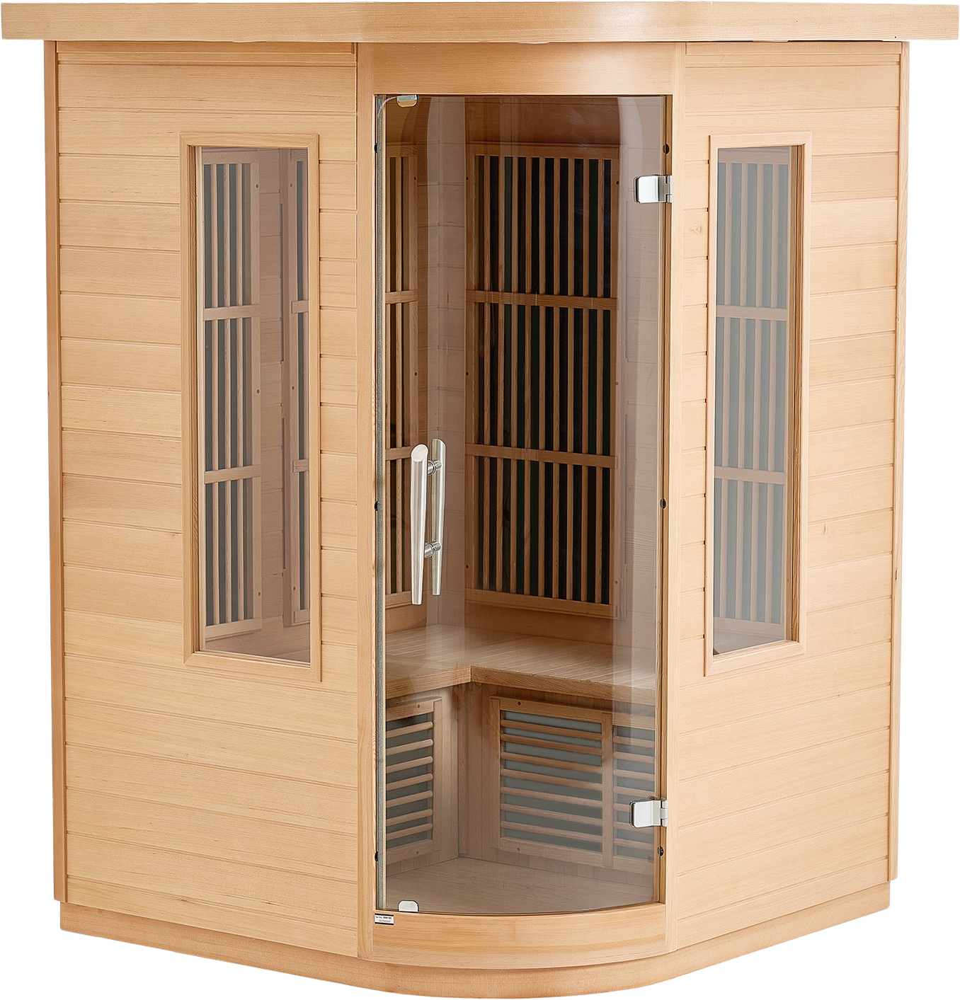 Vevor Far Infrared Wooden Sauna Home Spa for 2 People 1850W New