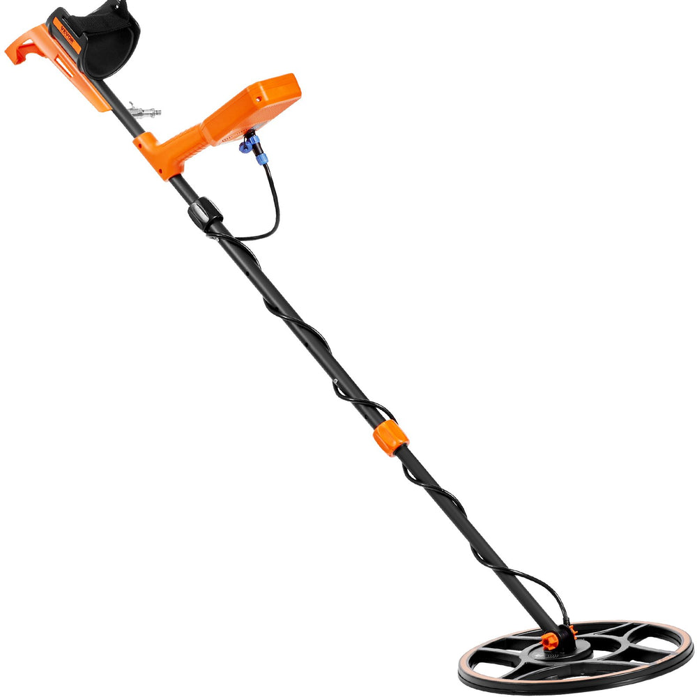 Vevor Waterproof Metal Detector 12" Coil with LCD 7 Modes and Bluetooth Headset New