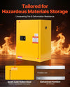 Vevor Flammable Safety Cabinet 13 Gallon 23.2" x 18.1" x 35.4" with Adjustable Shelf New