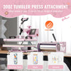 Vevor Heat Press 5-in-1 Machine 12" x 15" with 30oz Tumbler Press Pink New