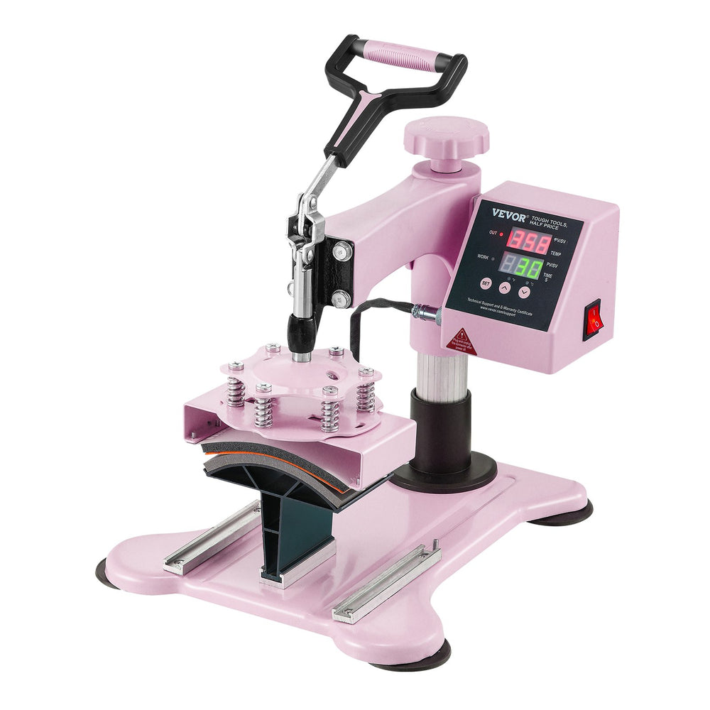 Vevor Heat Press 5-in-1 Machine 12" x 15" with 30oz Tumbler Press Pink New