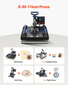 Vevor Heat Press 15" x 15" Sublimation Machine 1150W 8-in-1 Set New