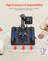Vevor Heat Press 15" x 15" Sublimation Machine 1150W 8-in-1 Set New