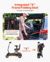 Vevor Mobility Scooter 4 Wheel Manual Folding 24V 3.7 MPH 9.3 Mile Range New