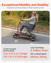 Vevor Mobility Scooter 4 Wheel Automatic Folding Remote Control 24V 4 MPH 9.3 Mile Range New