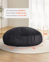 Vevor Bean Bag Chair Dutch Velvet with High-Density Foam Filling Removable Cover New