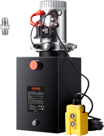 Vevor Hydraulic Pump Single Acting 20 Quart Power Unit 3200 PSI 12V New