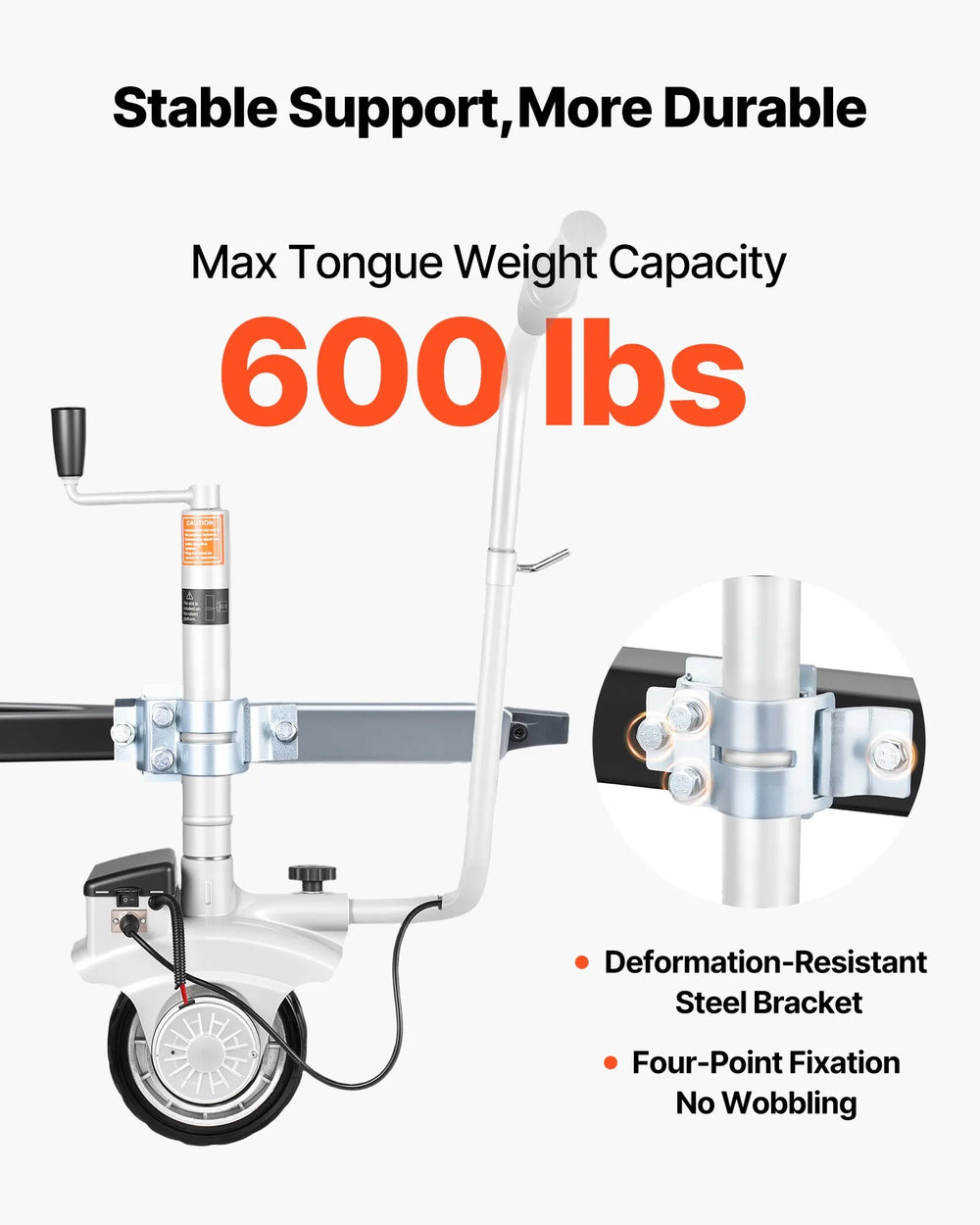 Vevor Electric Trailer Dolly 5,500 lbs. Towing Capacity 23 ft/min Adjustable Height 380W 12V New