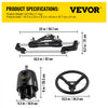 Vevor Hydraulic Outboard Steering Kit System 300 HP 18' Hose Helm Pump for Single Engine Boat New