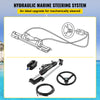 Vevor Hydraulic Outboard Steering Kit System 300 HP 18' Hose Helm Pump for Single Engine Boat New
