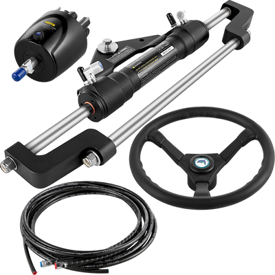 Vevor Hydraulic Outboard Steering Kit 300HP with 20 FT Steering Hose New