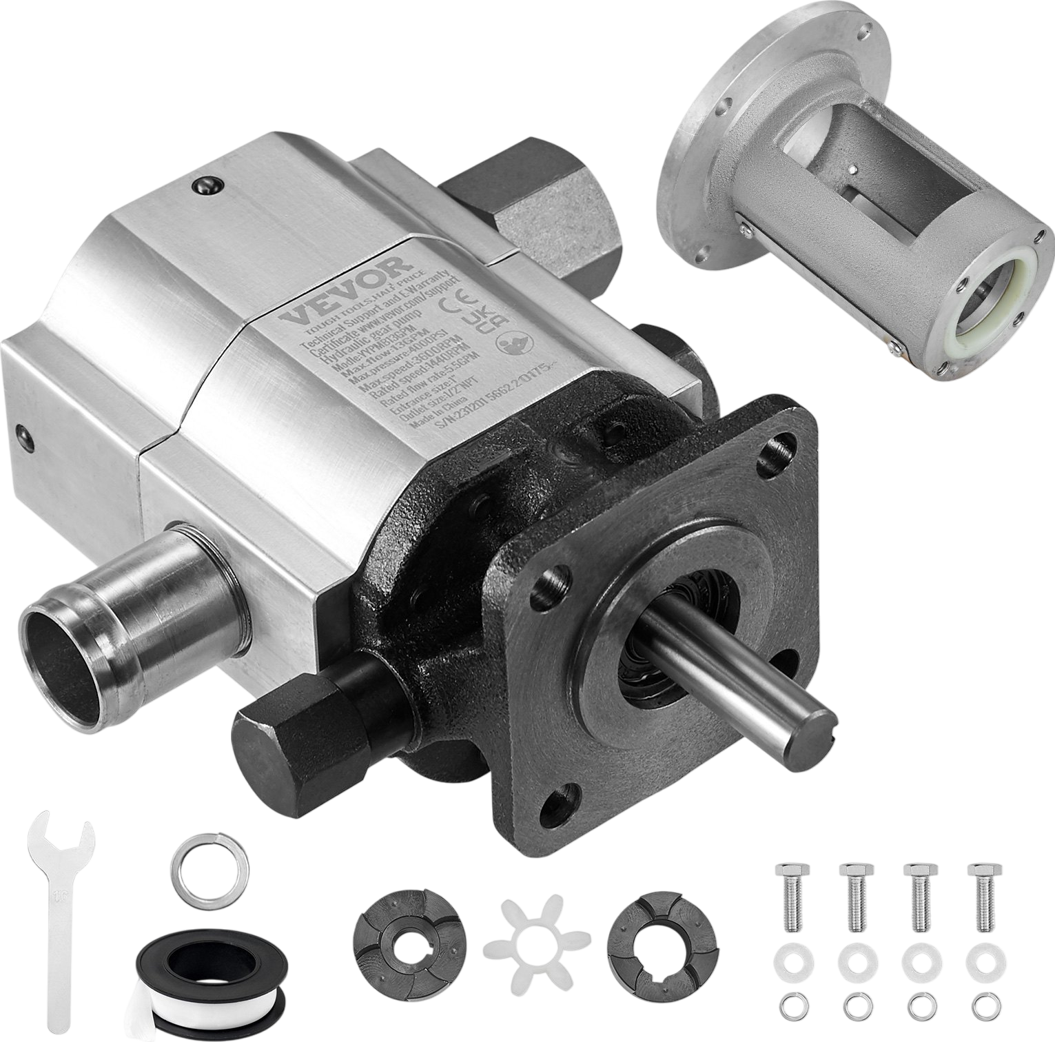 Vevor Hydraulic Wood Log Splitter Pump Kit 13 GPM 2-Stage 4000 PSI 1/2