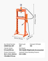 Vevor Hydraulic Shop Press 20 Ton with Press Plate for Bending New