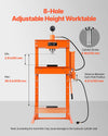 Vevor Hydraulic Shop Press 30 Ton with Press Plate New