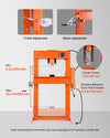 Vevor Hydraulic Shop Press 50 Ton with Press Plate for Bending New