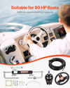 Vevor Hydraulic Outboard Steering Kit with 90 HP Cylinder Steering Wheel Helm Pump New