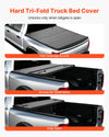 Vevor Truck Bed Tonneau Cover Hard Tri-Fold 76" for 2019-2024 Dodge Ram 1500 New