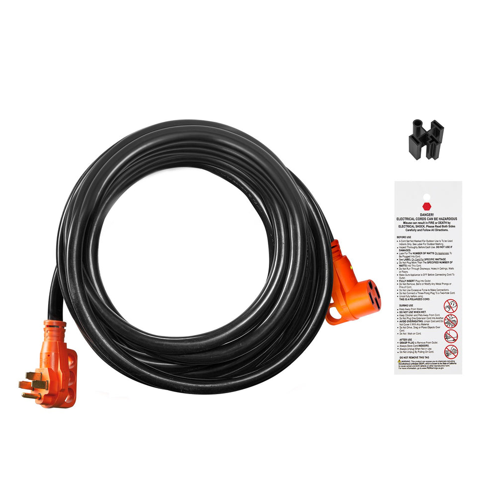 Vevor RV Extension Cord 50 ft. 50 Amp NEMA 14-50R Female NEMA 14-50P Male Plug New