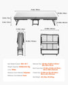 Vevor Rollaway Folding Bed 75" x 38" with 4" Foam Mattress New