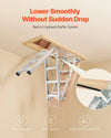 Vevor Attic Ladder Height Adjustable Foldable Aluminum Alloy 375 lbs. Capacity New