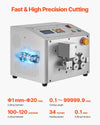 Vevor Automatic Pipe Cutting Machine 1-20mm Cut Diameter with LCD Display New