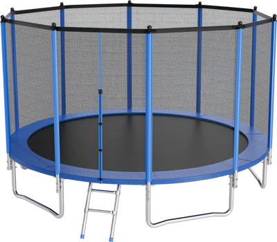 Vevor Outdoor Trampoline 15 ft. Round with Enclosure Net 470 lb. Capacity ASTM Approved New