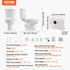 Vevor Upflush Macerating Toilet System with 500W Pump for Basement New